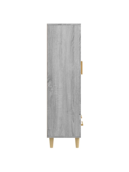 Augstais skapītis, pelēka ozola, 70x31x115cm, inženierijas koks