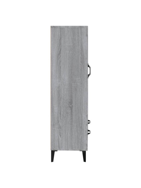 Augstais skapītis, pelēka ozola, 70x31x115cm, inženierijas koks