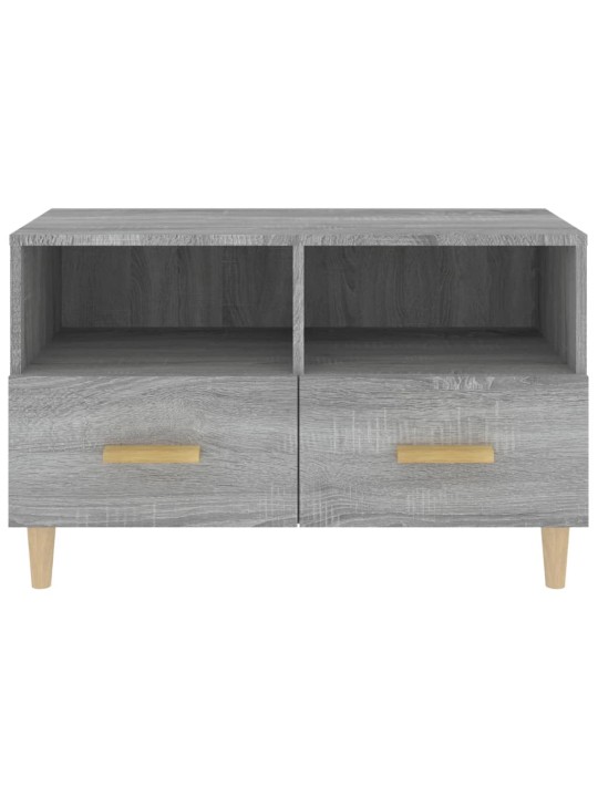 Tv skapītis, pelēka ozolkoka, 80x36x50 cm, inženierijas koks