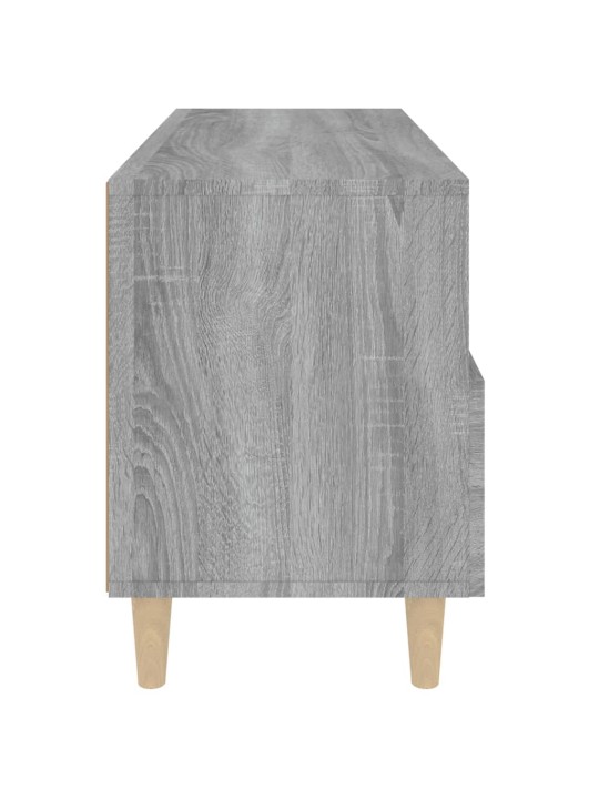 Tv skapītis, pelēka ozolkoka, 80x36x50 cm, inženierijas koks