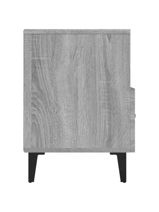 Tv skapītis, pelēka ozolkoka, 80x36x50 cm, inženierijas koks