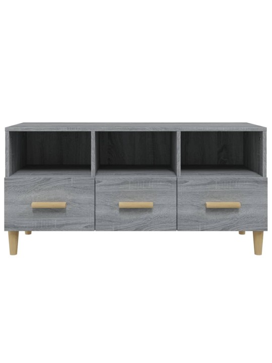 Tv skapītis, pelēka ozolkoka, 102x36x50 cm, inženierijas koks
