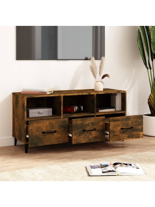 Tv skapītis, ozolkoka krāsa, 102x35x50 cm, inženierijas koks