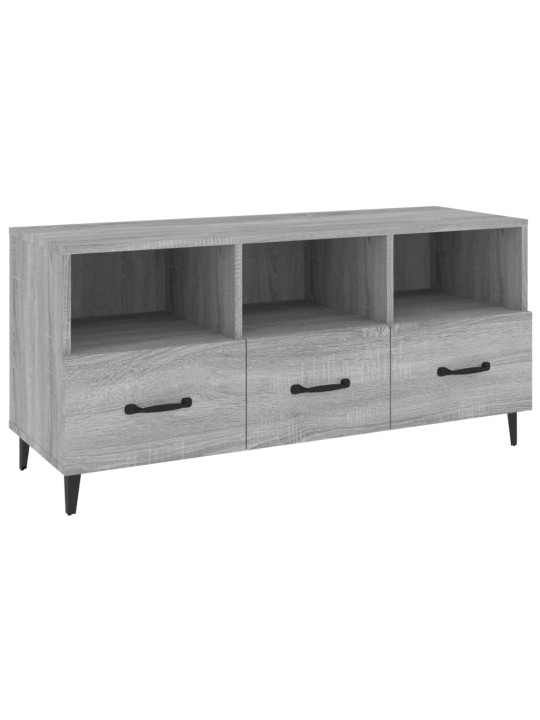 Tv skapītis, pelēka koka krāsa, 102x35x50 cm, inženierijas koks