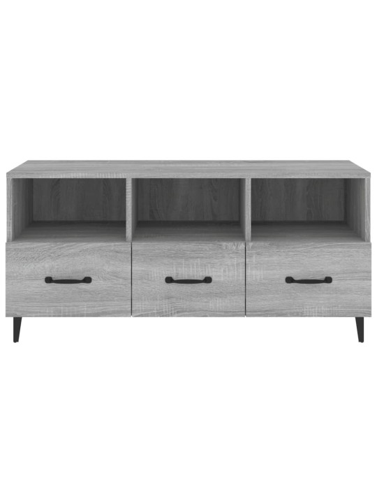 Tv skapītis, pelēka koka krāsa, 102x35x50 cm, inženierijas koks