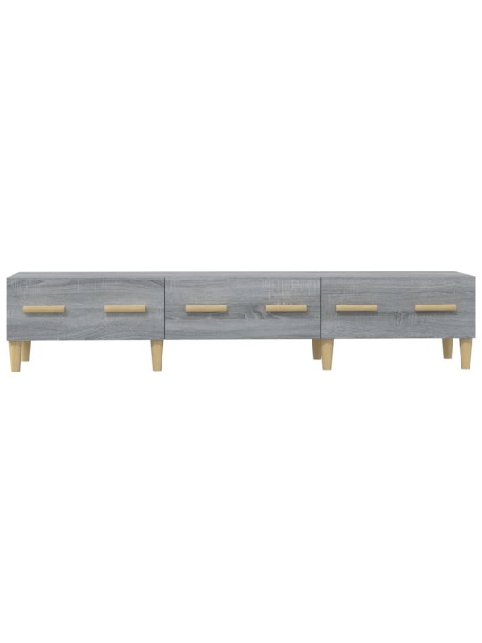 Tv skapītis, pelēka ozolkoka, 150x34,5x30 cm, inženierijas koks
