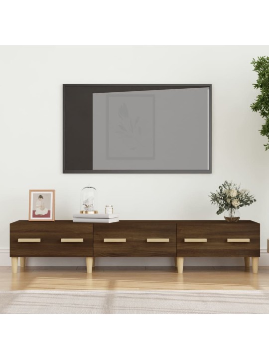Tv skapītis, ozolkoka krāsa, 150x34,5x30 cm, inženierijas koks
