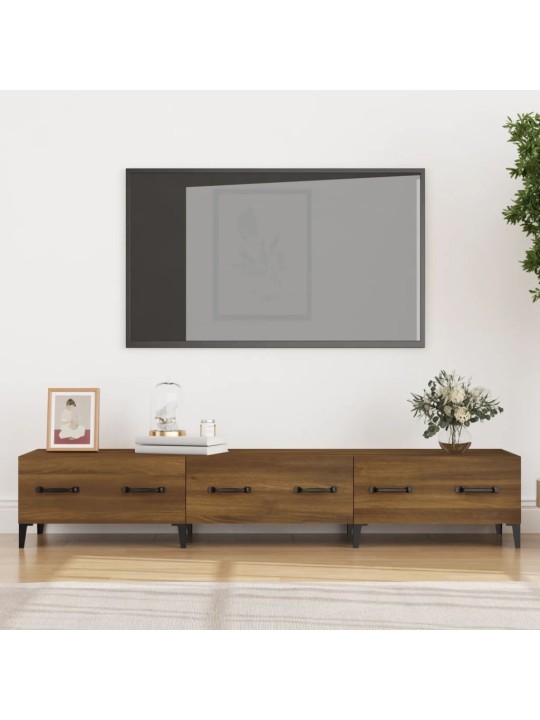 Tv skapītis, ozolkoka krāsa, 150x34,5x30 cm, inženierijas koks