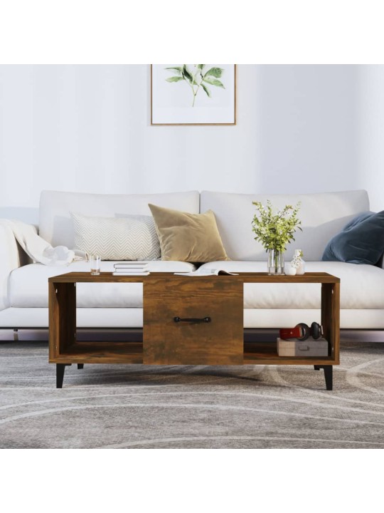 Kafijas galdiņš, ozolkoka krāsa, 102x50x40cm, inženierijas koks