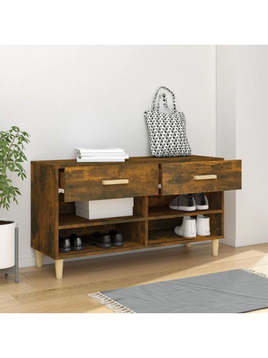 Apavu skapītis, ozolkoka krāsa, 102x35x55 cm, inženierijas koks