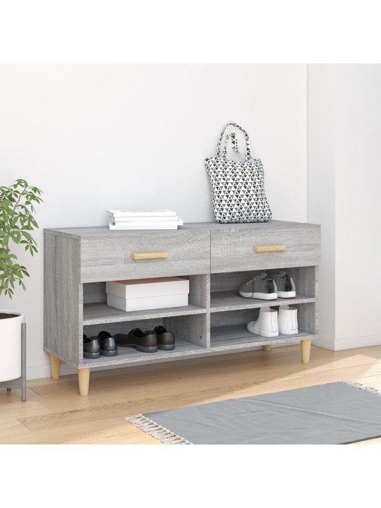 Apavu skapītis, pelēka ozola, 102x35x55 cm, inženierijas koks