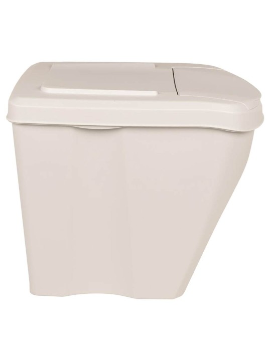 Atkritumu tvertnes, saliekamas, 3 gab., baltas, 75 l