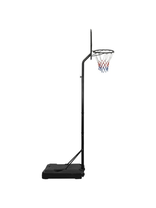 Basketbola vairogs, melns, 282-352 cm, polietilēns