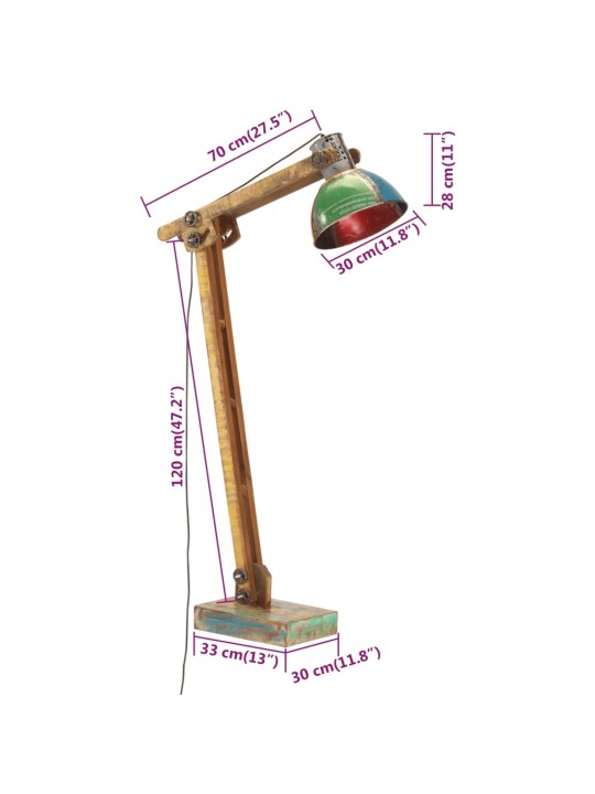 Stāvlampa, daudzkrāsaina, metāls, e27