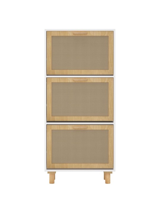 Apavu skapītis, balts, 52x25x115 cm, inženierijas koks