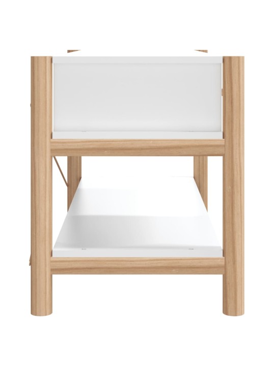 Tv skapītis, balts, 82x38x45 cm, inženierijas koks