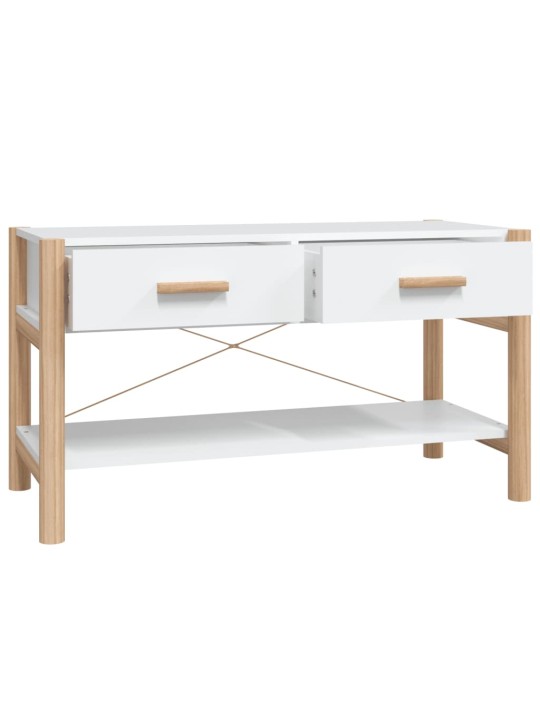 Tv skapītis, balts, 82x38x45 cm, inženierijas koks