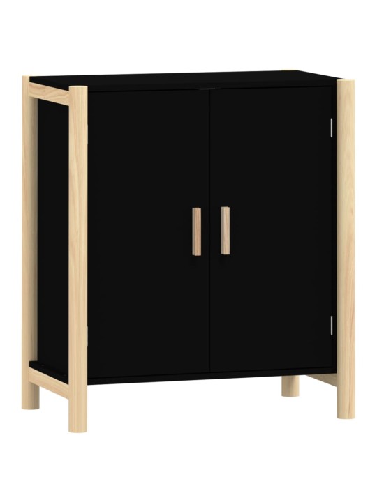 Kumode, melna, 62x38x70 cm, inženierijas koks, melna