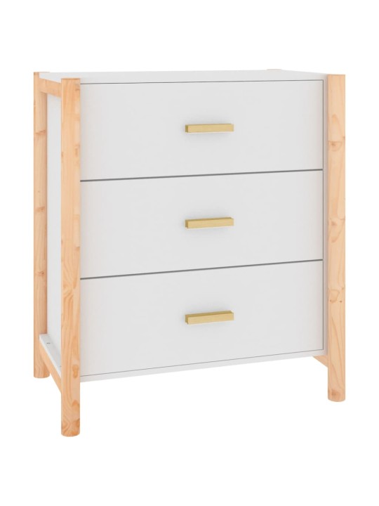 Kumode, balta, 62x38x70 cm, inženierijas koks
