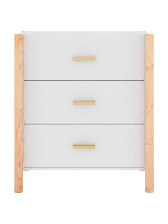 Kumode, balta, 62x38x70 cm, inženierijas koks