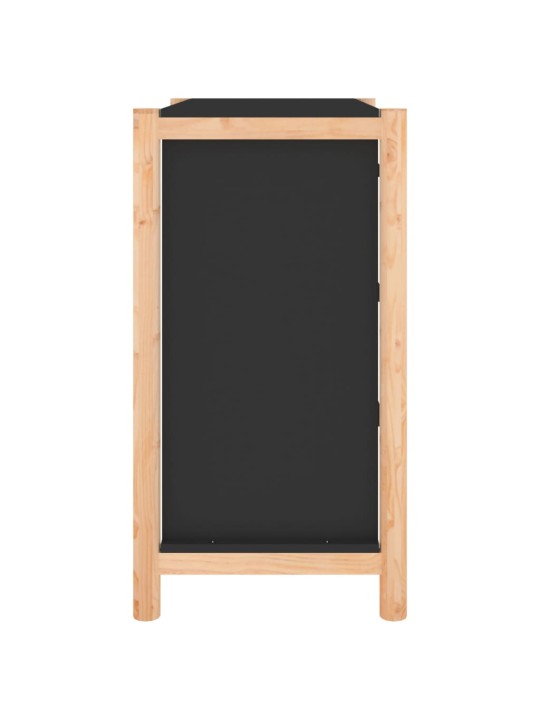 Kumode, melna, 62x38x70 cm, inženierijas koks, melna