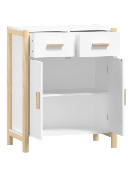 Kumode, balta, 62x38x75 cm, inženierijas koks