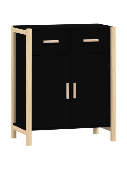 Kumode, melns, 62x38x75 cm, inženierijas koks