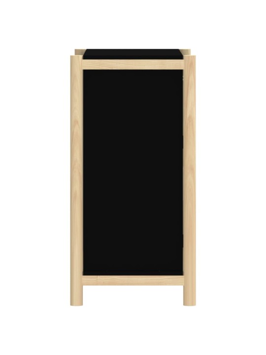 Kumode, melns, 62x38x75 cm, inženierijas koks