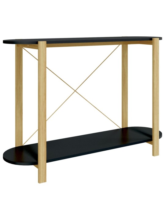 Konsoles galdiņš, melns, 110x38x75 cm, inženierijas koks