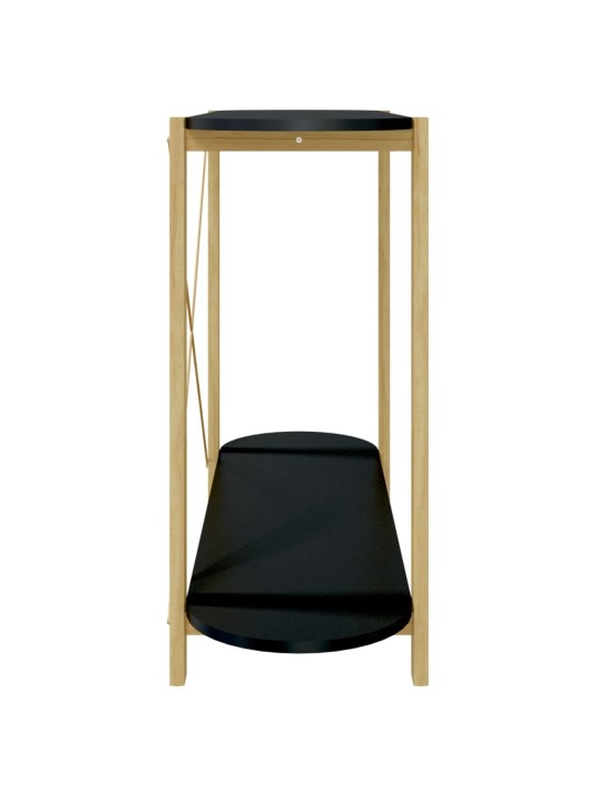 Konsoles galdiņš, melns, 110x38x75 cm, inženierijas koks