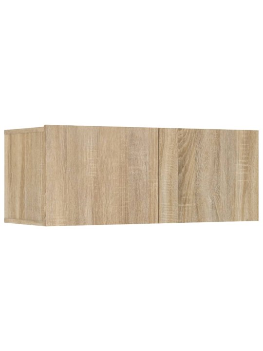 Tv skapīši, 4 gab., ozolkoka, 80x30x30 cm, inženierijas koks