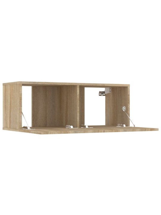 Tv skapīši, 4 gab., ozolkoka, 80x30x30 cm, inženierijas koks