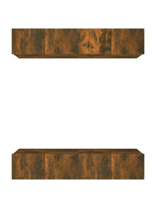 Tv skapīši, 4 gab., ozolkoka, 80x30x30 cm, inženierijas koks