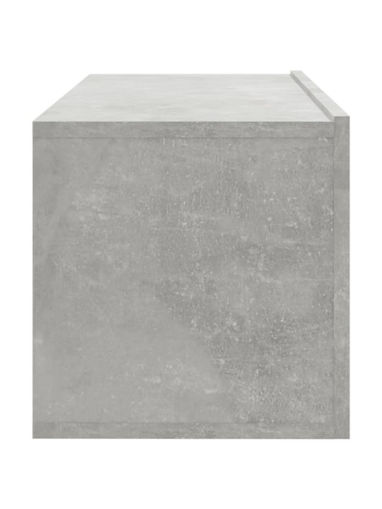Sienas tv skapīši, 4 gab., betonpelēki, 100x30x30 cm