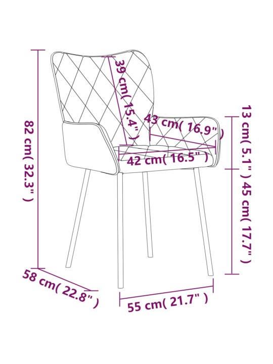 Virtuves krēsli, 2 gab., zils audums