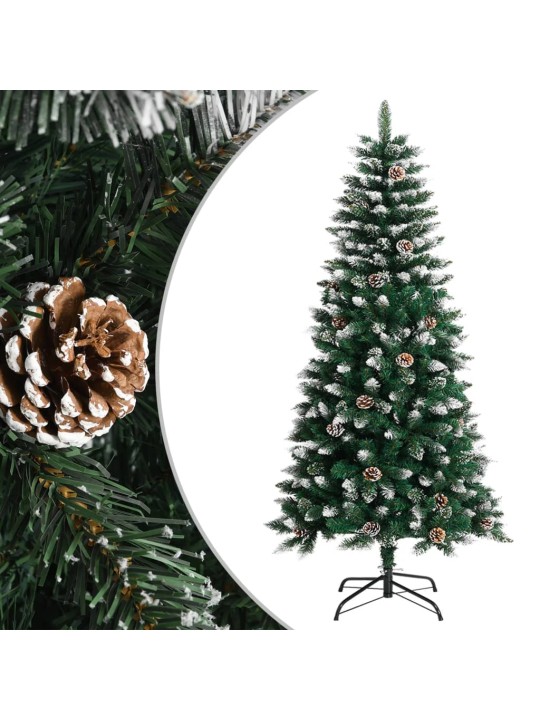 Mākslīgā Ziemassvētku egle ar statīvu, zaļa, 120 cm, PVC