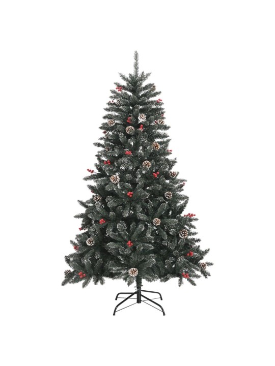 Mākslīgā Ziemassvētku egle ar statīvu, zaļa, 120 cm, PVC