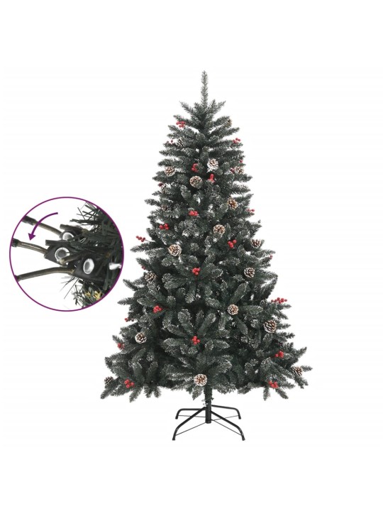 Mākslīgā Ziemassvētku egle ar statīvu, zaļa, 120 cm, PVC