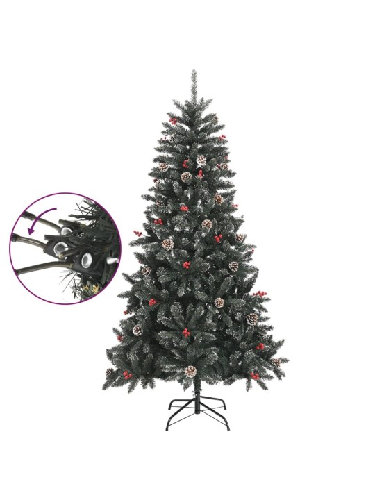 Mākslīgā Ziemassvētku egle ar statīvu, zaļa, 180 cm, PVC