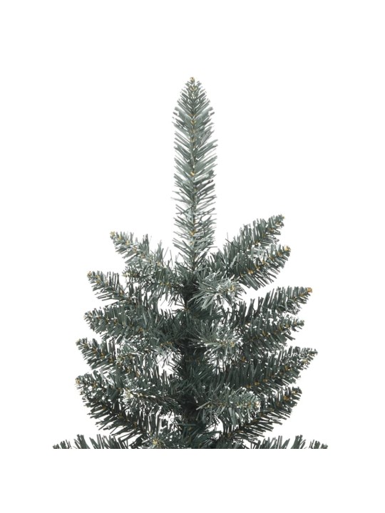 Mākslīgā Ziemassvētku egle ar statīvu, šaura, 120 cm, zaļa, PVC