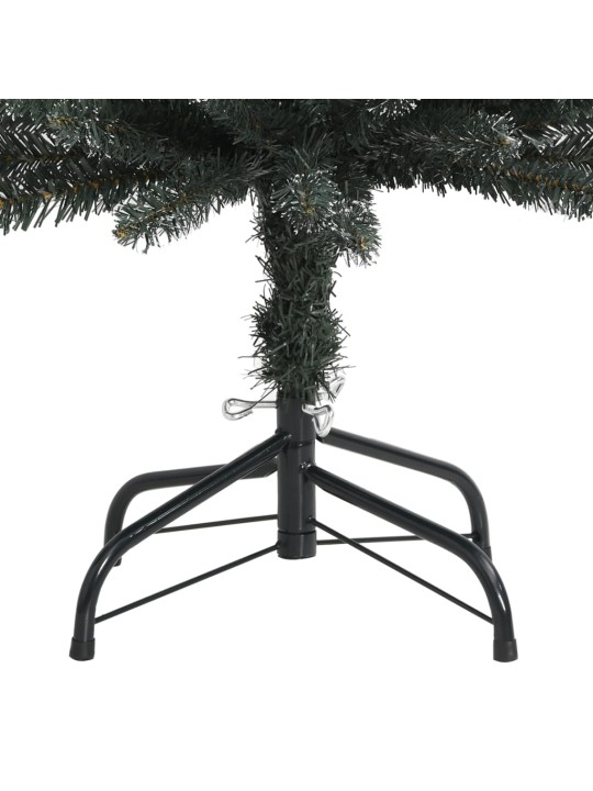 Mākslīgā Ziemassvētku egle ar statīvu, šaura, 120 cm, zaļa, PVC