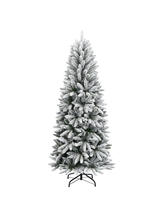 Mākslīgā ziemassvētku egle ar sniegu, 210 cm, pvc&pe