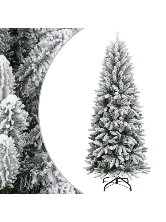 Mākslīgā ziemassvētku egle ar sniegu, 240 cm, pvc&pe