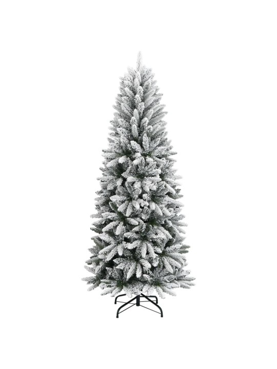 Mākslīgā ziemassvētku egle ar sniegu, 240 cm, pvc&pe