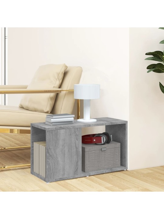 Tv plaukts, pelēka ozolkoka, 60x24x32 cm, inženierijas koks