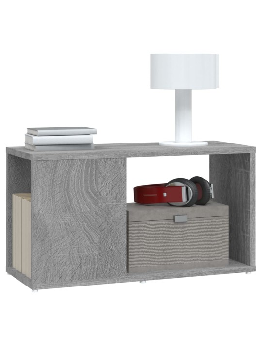 Tv plaukts, pelēka ozolkoka, 60x24x32 cm, inženierijas koks