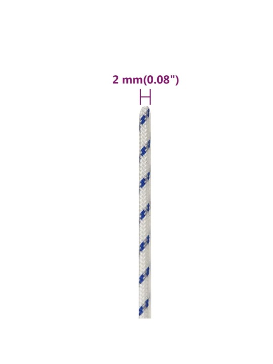 Laivu virve, balta, 2 mm, 500 m, polipropilēns