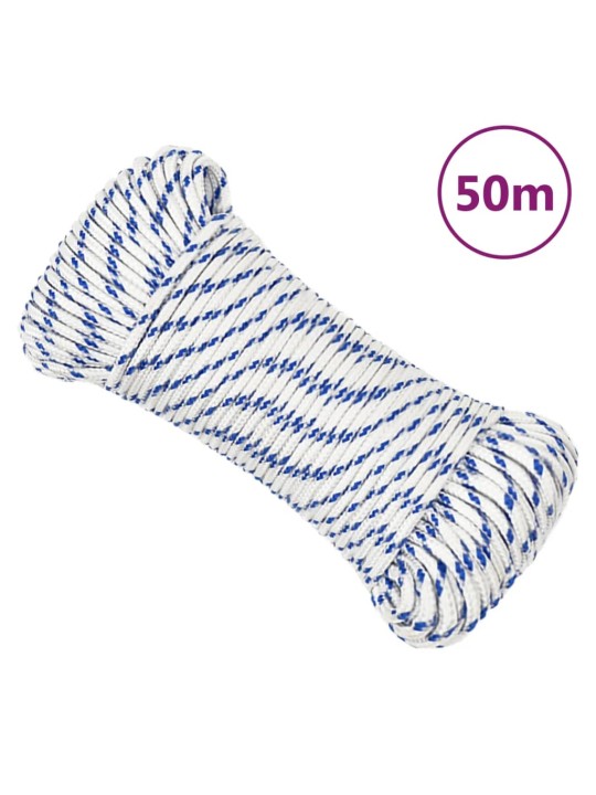 Laivu virve, balta, 3 mm, 50 m, polipropilēns