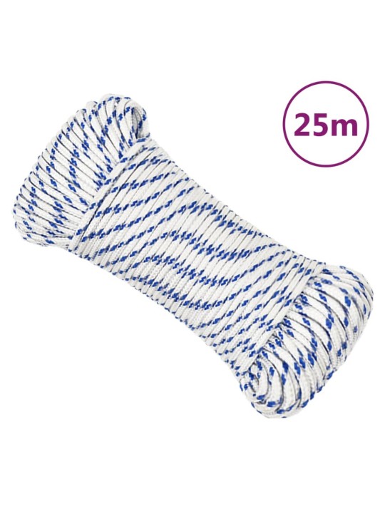 Laivu virve, balta, 4 mm, 25 m, polipropilēns