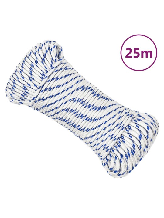 Laivu virve, balta, 5 mm, 25 m, polipropilēns